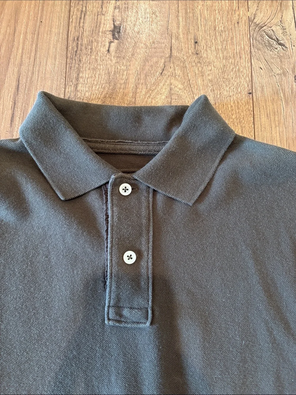 J.Crew Men's Brown Vintage Polo